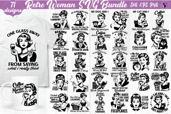 Woman SVG Bundle Housewife