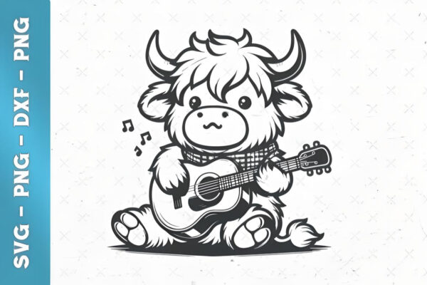 Cute Highland Cow Clipart SVG Bundle - Image 2