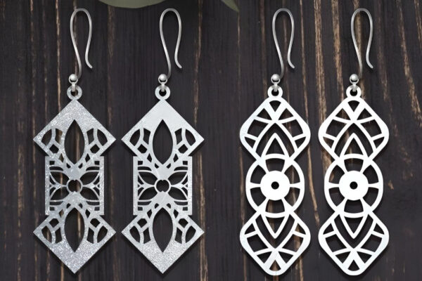 150+ Laser Cut Wood Earrings SVG Bundle - Image 9