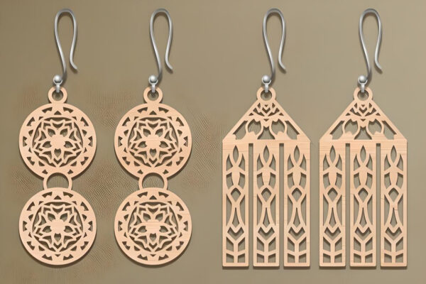 150+ Laser Cut Wood Earrings SVG Bundle - Image 10