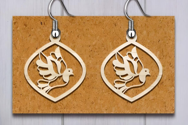 150+ Laser Cut Wood Earrings SVG Bundle - Image 5