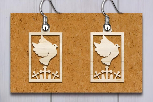 150+ Laser Cut Wood Earrings SVG Bundle - Image 4