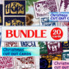 Christmas Cut out Card Bundle