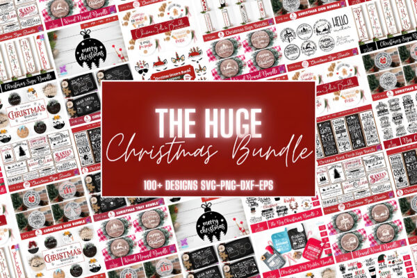 The Huge Christmas Svg Bundle