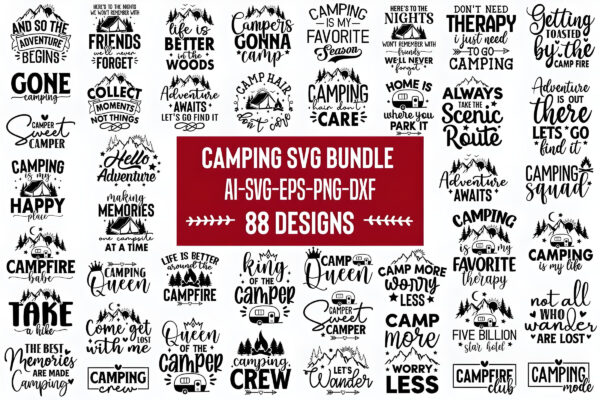 Camping SVG Bundle