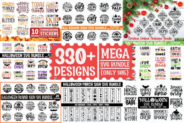 300+ Mega SVG Bundle