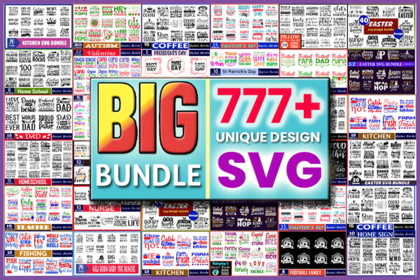 1M SVG Bundle, Digital Prints, Silhouettes, Clipart, Precise Cut Files, Circut, HQ Designs - Image 13