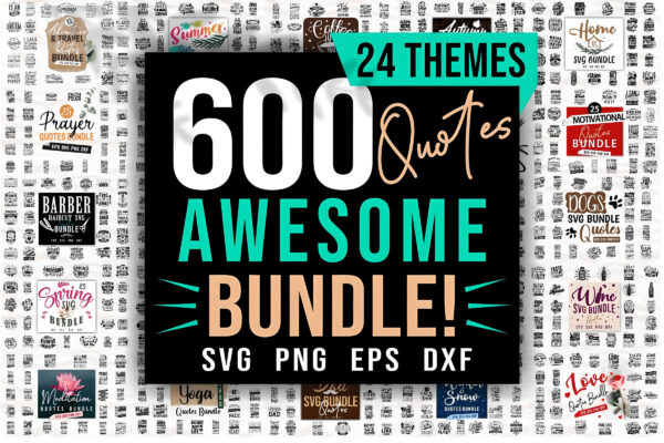 1M SVG Bundle, Digital Prints, Silhouettes, Clipart, Precise Cut Files, Circut, HQ Designs - Image 10