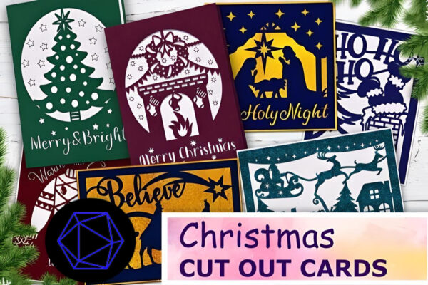 Christmas Cut out Card Bundle - Image 3