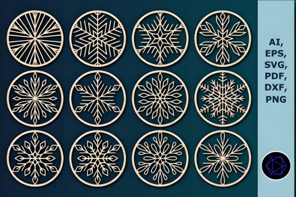 Lasercut Coasters Mega Bundle SVG - Image 7