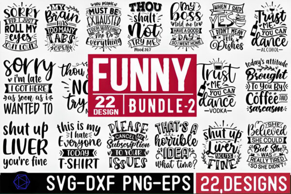 Funny T-shirt MEGA Bundle - Image 2